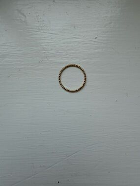 Mejuri Gold Beaded Stackable Ring